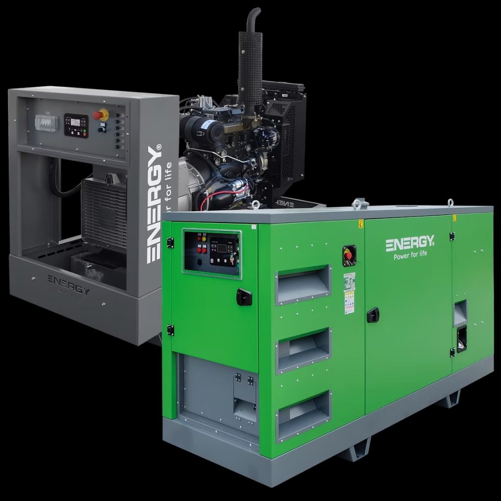 Notstromaggregat für Sicherheitssysteme.